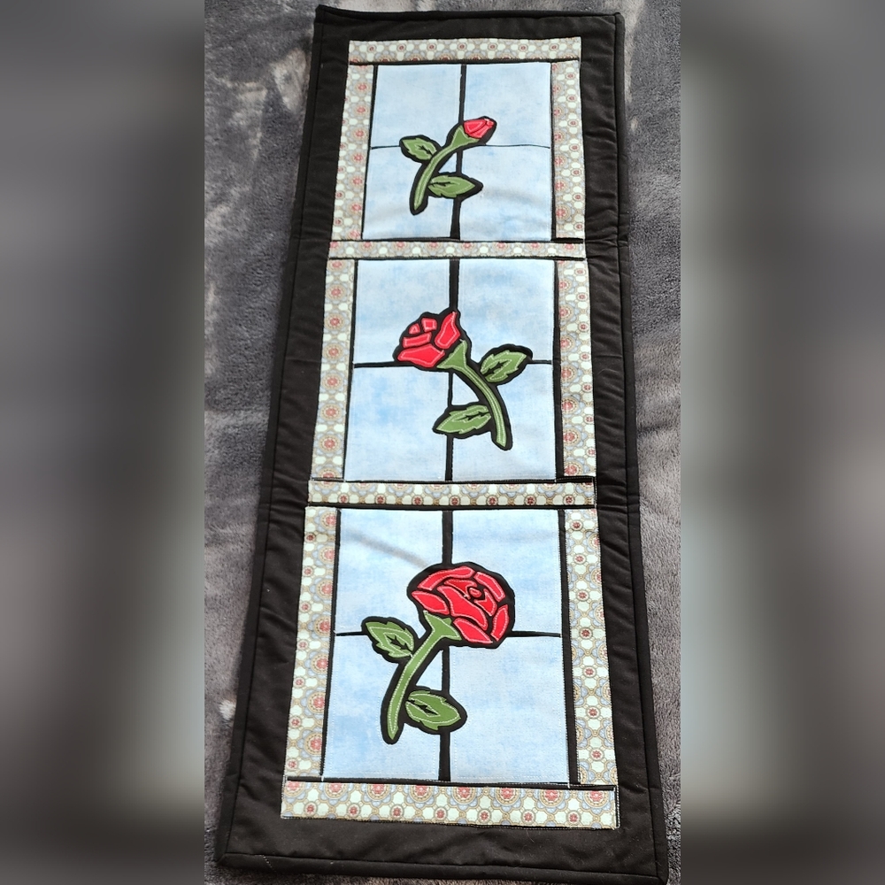 Rose Wall Hanging or Table Runner